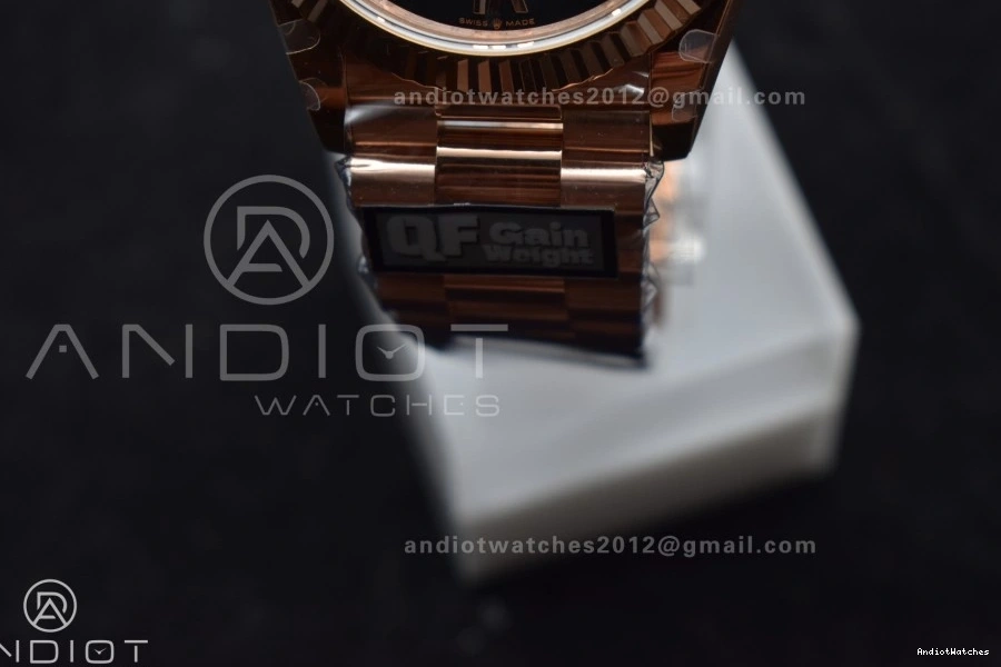 904L Bracelet (Gain President 711 Dial Best RG Weight) 40 Steel QF Edition Ombre DayDate V4 Soft Slate on A2836 0421